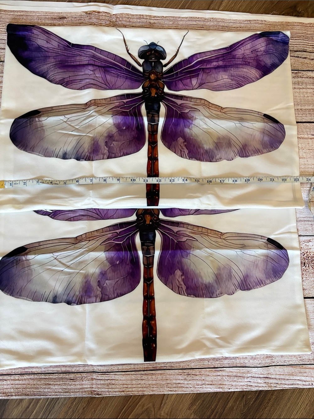 Purple Dragonfly Decorative Pillow Covers - Set of 2